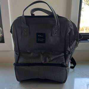 Gray Cooler Backpack / Breast pump bag